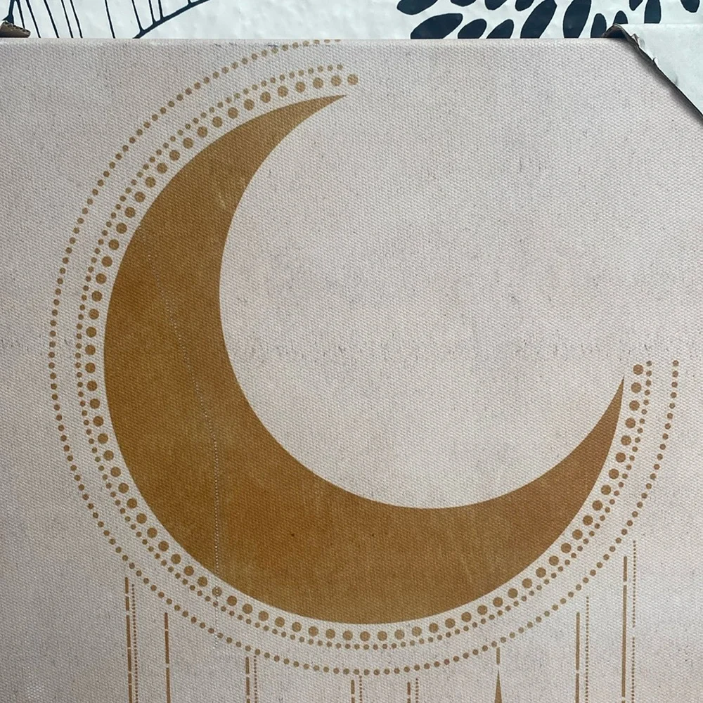 Celestial Moon Dream Catcher Canvas